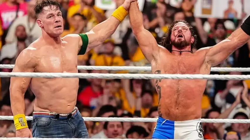 John Cena sorprendió a AJ Styles con emotiva presentación en Crown Jewel | X: CAPTURA DE PANTALLA