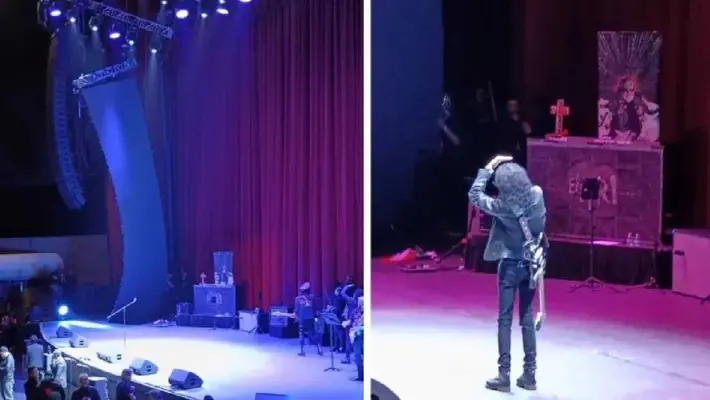 Pantalla cae durante concierto de El Tri en el Auditorio Nacional