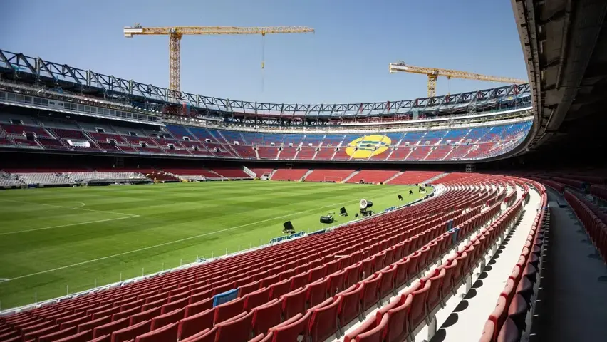 Avanzan las obras del Spotify Camp Nou rumbo a su reapertura | X: @FCBarcelona_es