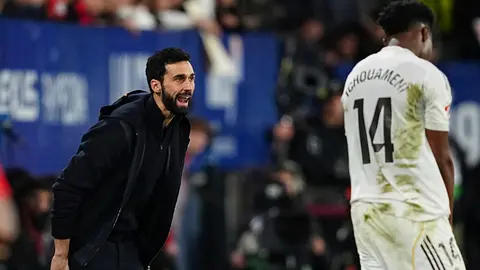 Álvaro Arbeloa, entrenador del Real Madrid en el duelo ante Osasuna | AP