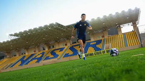 Entrenamiento previo de Cristiano | X: @AlNassrFC