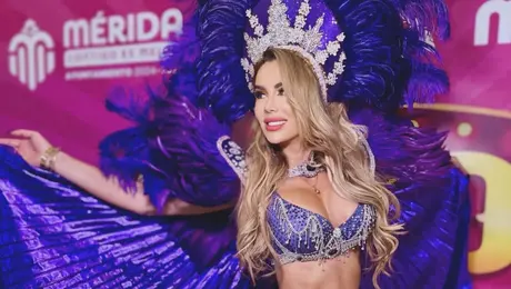VIDEO: Ninel Conde sufre descarga eléctrica en el Carnaval de Mérida