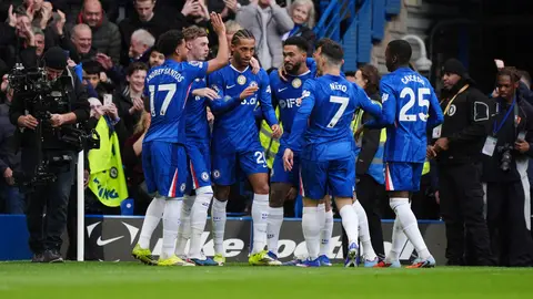 Chelsea celebrando la anotación ante el Burnley l AP