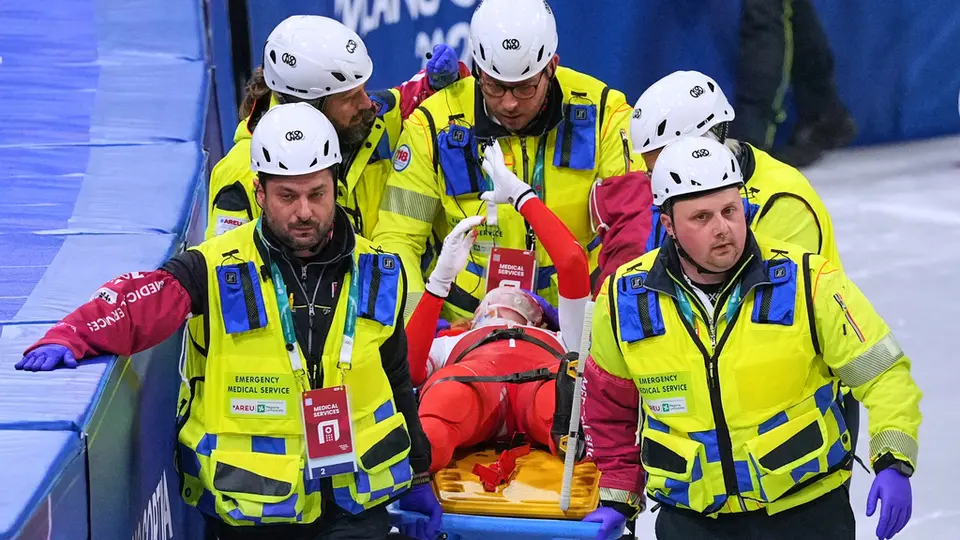Kamila Sellier trasladada al hospital tras el accidente | AP