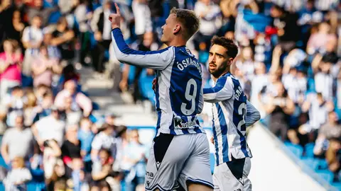 Orri Óskarsson también fue el autor de un doblete en el duelo ante Oviedo | X: @RealSociedad