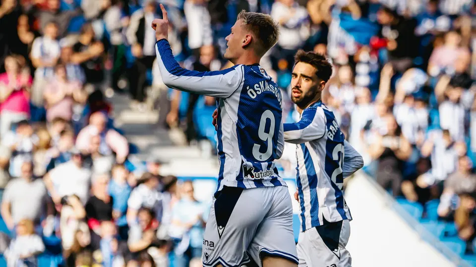 Orri Óskarsson también fue el autor de un doblete en el duelo ante Oviedo | X: @RealSociedad