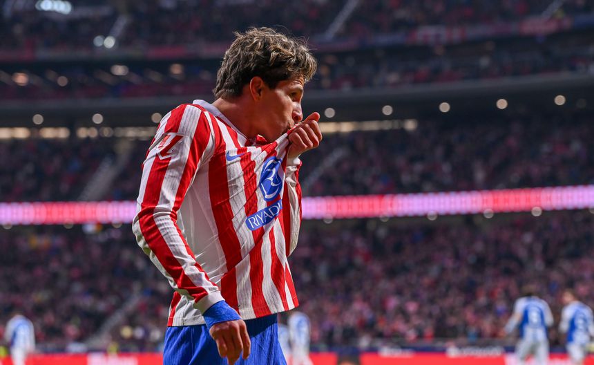 Giuliano Simeone festejando su gol con el Atlético de Madrid | Grosby Group