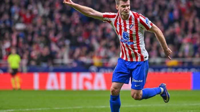 Sorloth celebrando su gol con el Atlético de Madrid | Grosby Group
