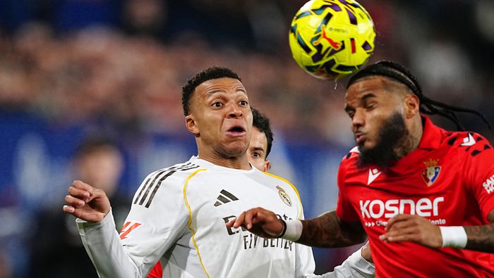 Mbappé en partido ante el Osasuna en 2026 | AP