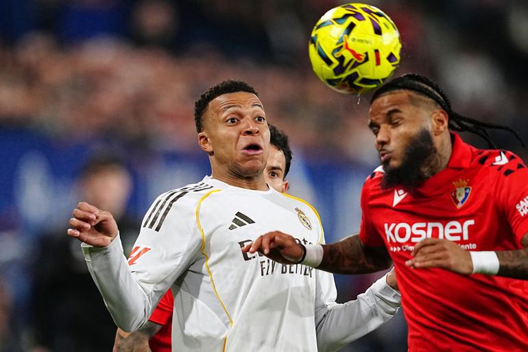 Mbappé en partido ante el Osasuna en 2026 | AP