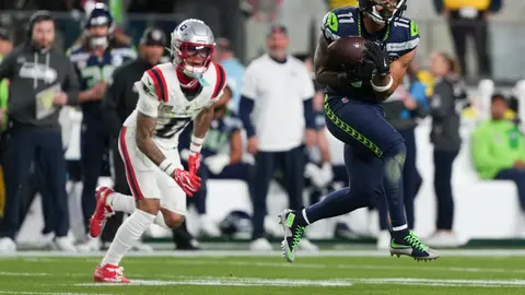 Jaxon Smith-Njigba, receptor de Seahawks, en el Super Bowl LX | AP