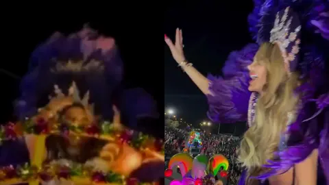 La cantante no se esperaba esa sorpresa mientras el público la observaba / Especial