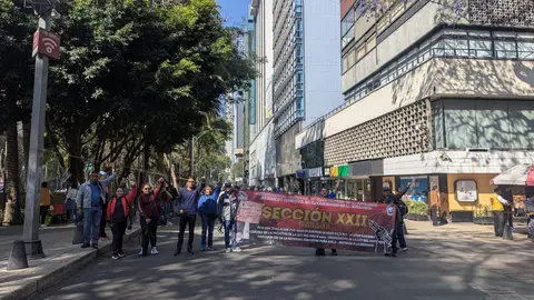 La semana estuvo marcada por las protestas de la CNTE en la capital del país / FB: @CNTE.enlace