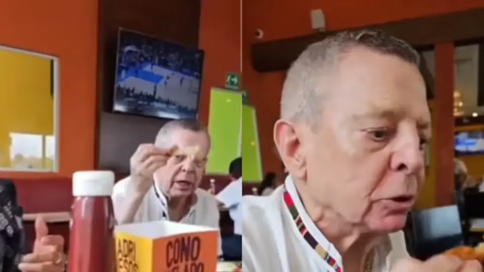El actor César Bono vivió minutos de angustia tras atragantarse durante una comida. / RS