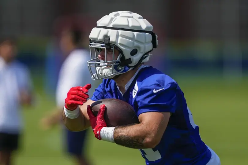 Cam Skattebo, corredor de los New York Giants en la Temporada 2025 de la NFL | AP