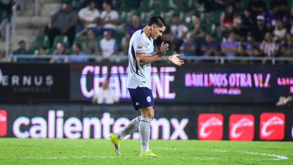Gabriel 'Toro' Fernández, delantero de Cruz Azul, en festejo tras gol ante Mazatlán en la Jornada 12 del Clausura 2026 | IMAGO7