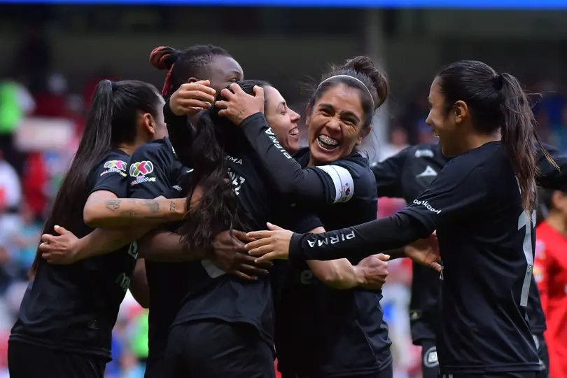 Jugadoras de Cruz Azul en celebración en un partido del Clausura 2026 de la Liga MX | IMAGO 7