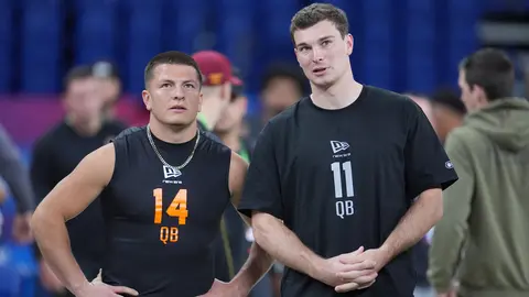 Diego Paiva apunta a ser junto con Mendoza los QB seleccionados en el Draft | AP