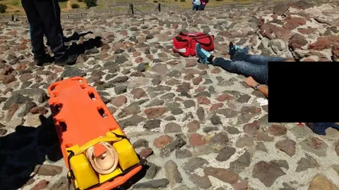 Los turistas también han perdido la vida en su intento de subir a las pirámides del Sol o de la Luna / Redes Sociales