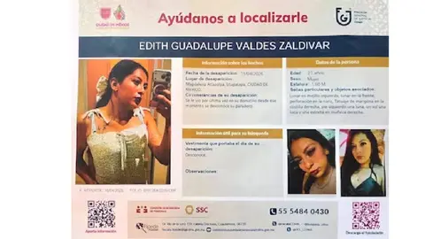 El caso Edith Guadalupe sigue generando repercusiones incluso fuera de México./ Fiscalía