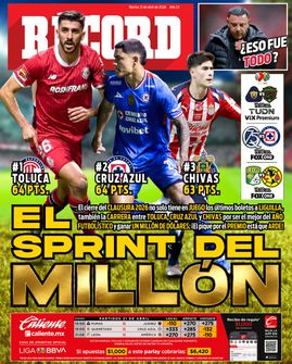 Portada RÉCORD 21 de marzo de 2026