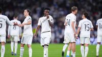 Vinicius en celebración con Real Madrid en LaLiga | AP