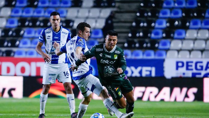 Oussama Idrissi en el partido de Pachuca contra León en el Clausura 2026 de la Liga MX | IMAGO 7