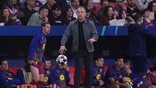 Hansi Flick durante el partido de Barcelona contra Atlético de Madrid en Chanpions League | AP