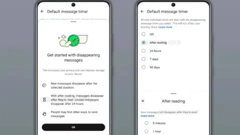 Los nuevos mensajes desaparecerán minutos u horas después de que el destinatario los lea./ WABetainfo