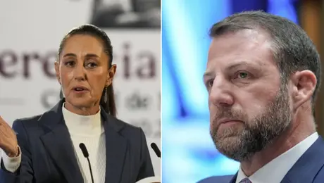Markwayne Mullin visita México y se reúne con Sheinbaum en Palacio Nacional