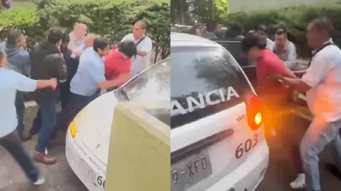 Momentos de tensión se vivieron por el enfrentamiento de policías y elementos de seguridad de la FES Acatlán / Especial