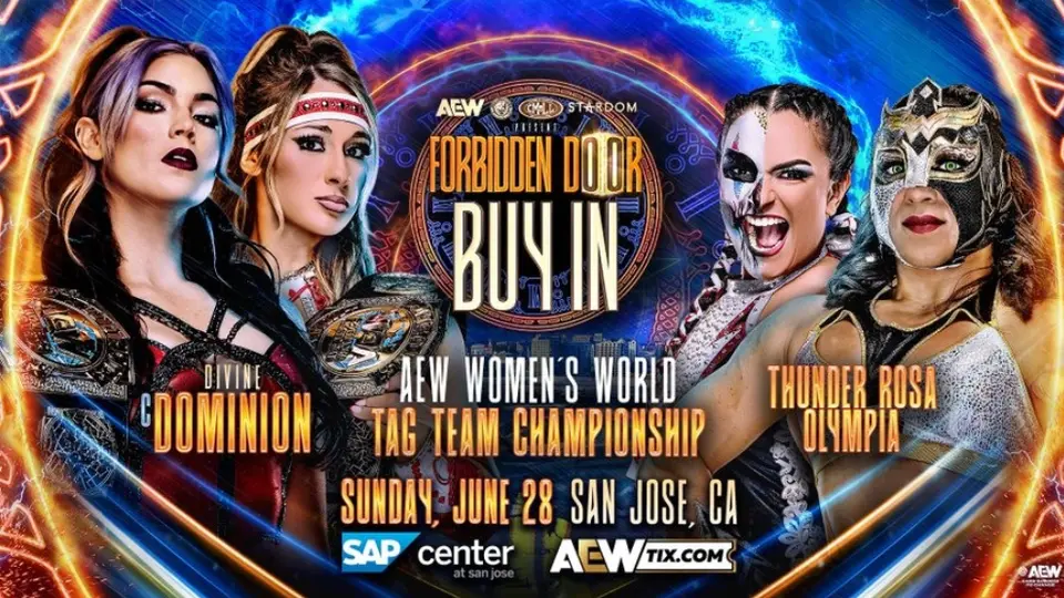 ¡Más mexicanos en Forbidden Door! Thunder Rosa y Olympia en busca de los Campeonatos Femeninos en Pareja AEW