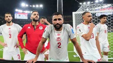 Futbolista de Túnez, al borde del llanto tras la eliminación del Mundial 2026