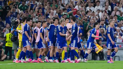 Juadores de la Selección de Japón en celebración | IMAGO 7