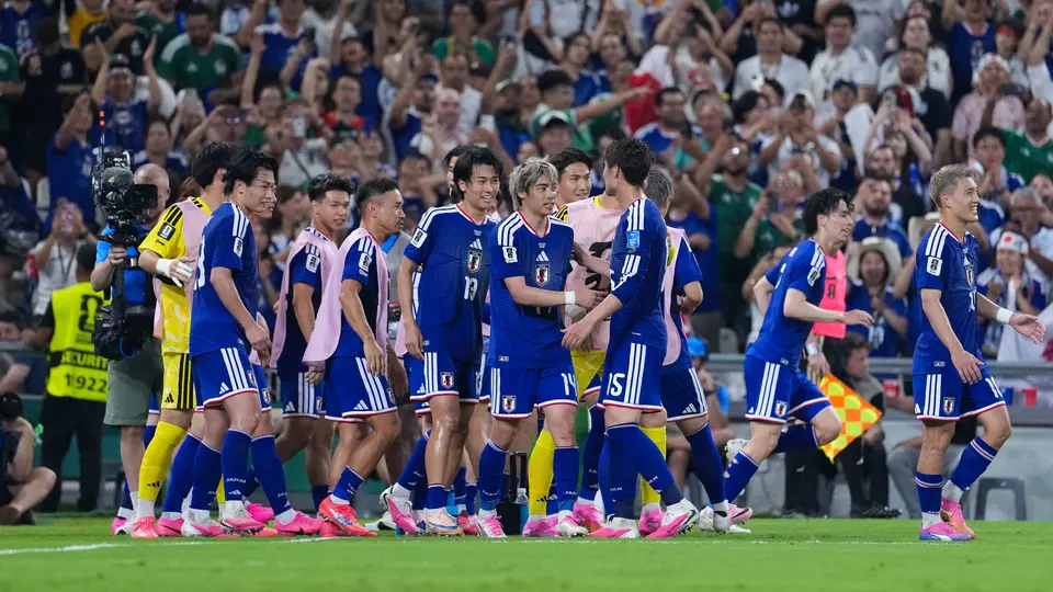 Juadores de la Selección de Japón en celebración | IMAGO 7