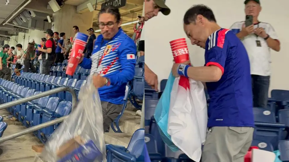 Afición de Japón en el Estadio Monterrey | PABLO LÓPEZ