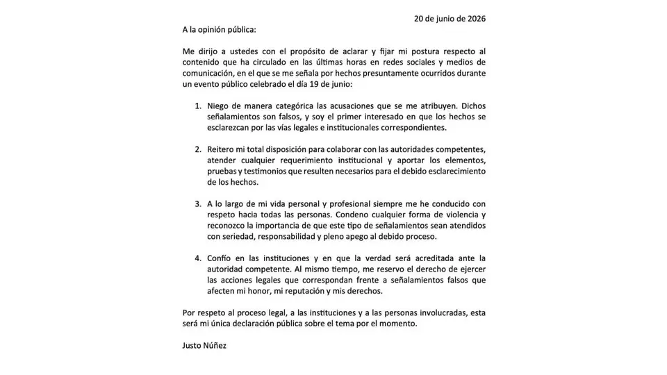 A través de un comunicado, el secretario del Ayuntamiento de Toluca negó de manera categórica los señalamientos realizados por la periodista Mafer Fabela./ X