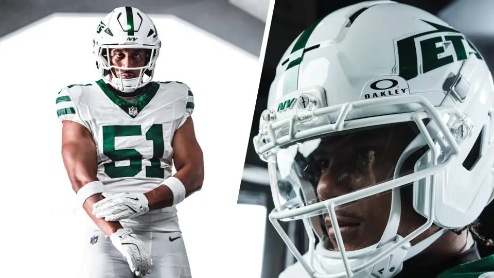 Jets presentan su nuevo uniforme blanco para la temporada 2026 de la NFL