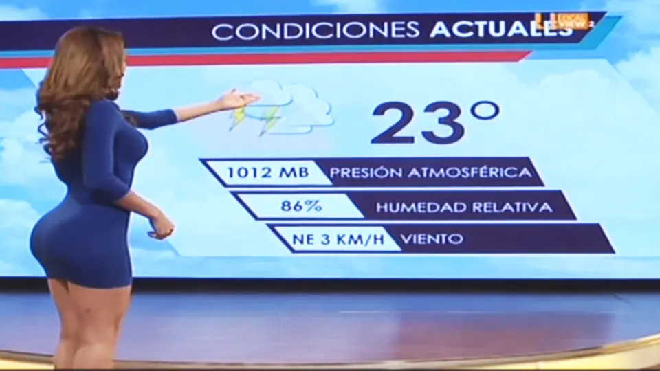 Su fama empezó a crecer tras salir en televisión dando los pronósticos del clima / Especial