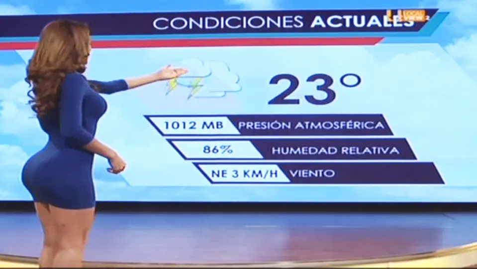 Su fama empezó a crecer tras salir en televisión dando los pronósticos del clima / Especial
