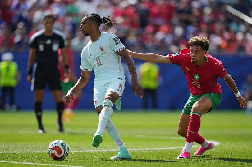 Michael Olise, jugador del Bayern Munich, con Francia | AP
