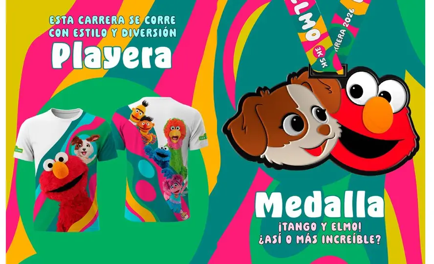Los participantes recibirán una playera y medalla coleccionable./I:@sesamo