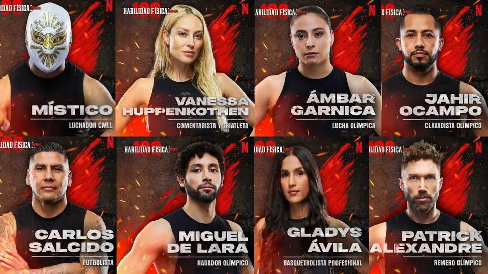 Participantes en Habilidad Física 100 de Netflix | X @Netflixlatam
