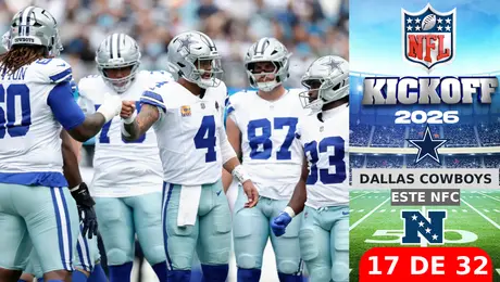 Todo lo que debes saber sobre Dallas Cowboys rumbo al Kickoff 2026 de la NFL