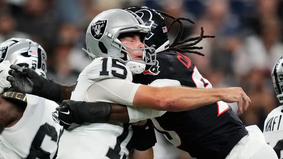 Fernando Mendoza lanzó un pick-6, pero Raiders vencieron a Texans