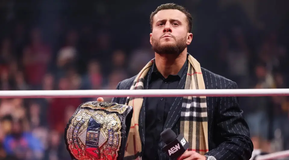 MJF siendo campeón mundial AEW | AEW