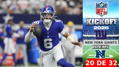 Todo lo que debes de saber sobre los New York Giants rumbo al Kickoff 2026 de la NFL