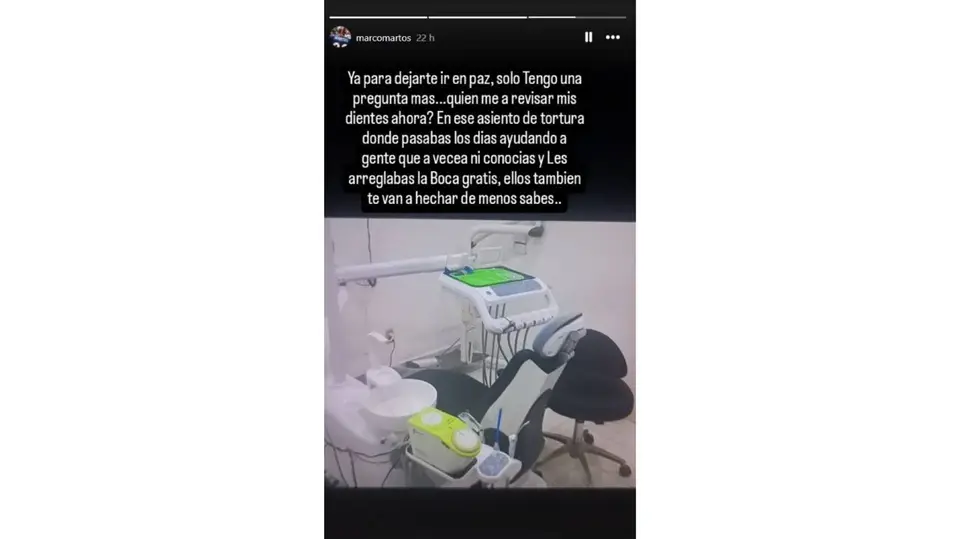 Marco Martos despidió a “Apache” Medina con un emotivo mensaje en redes sociales./ Captura de pantalla