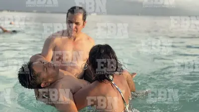 Erasmo Catarino estuvo a punto de ahogarse en Cancún y Toñita y Raúl Sandoval lo rescataron
