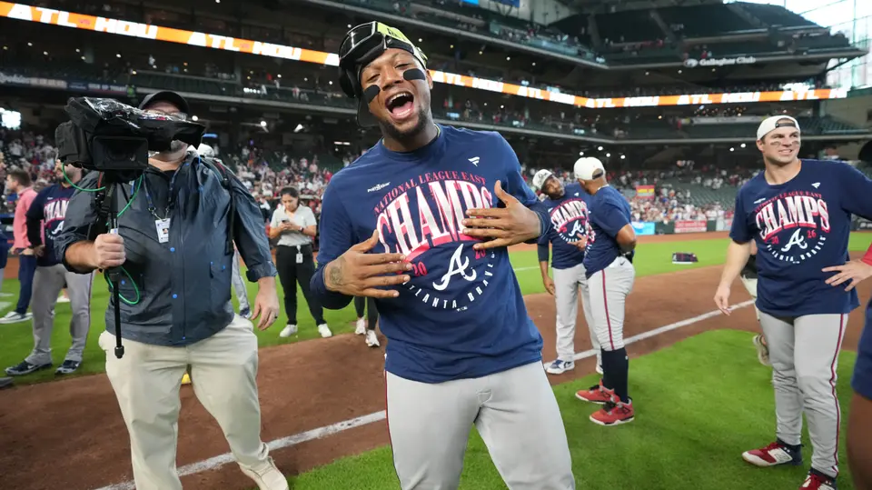 Atlanta Braves celebró el triunfo y el título divisional | AP